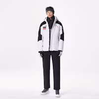 Shop Anta Ice Armor Short Hooded Down Jacket Snowflake White. 152347946-1
