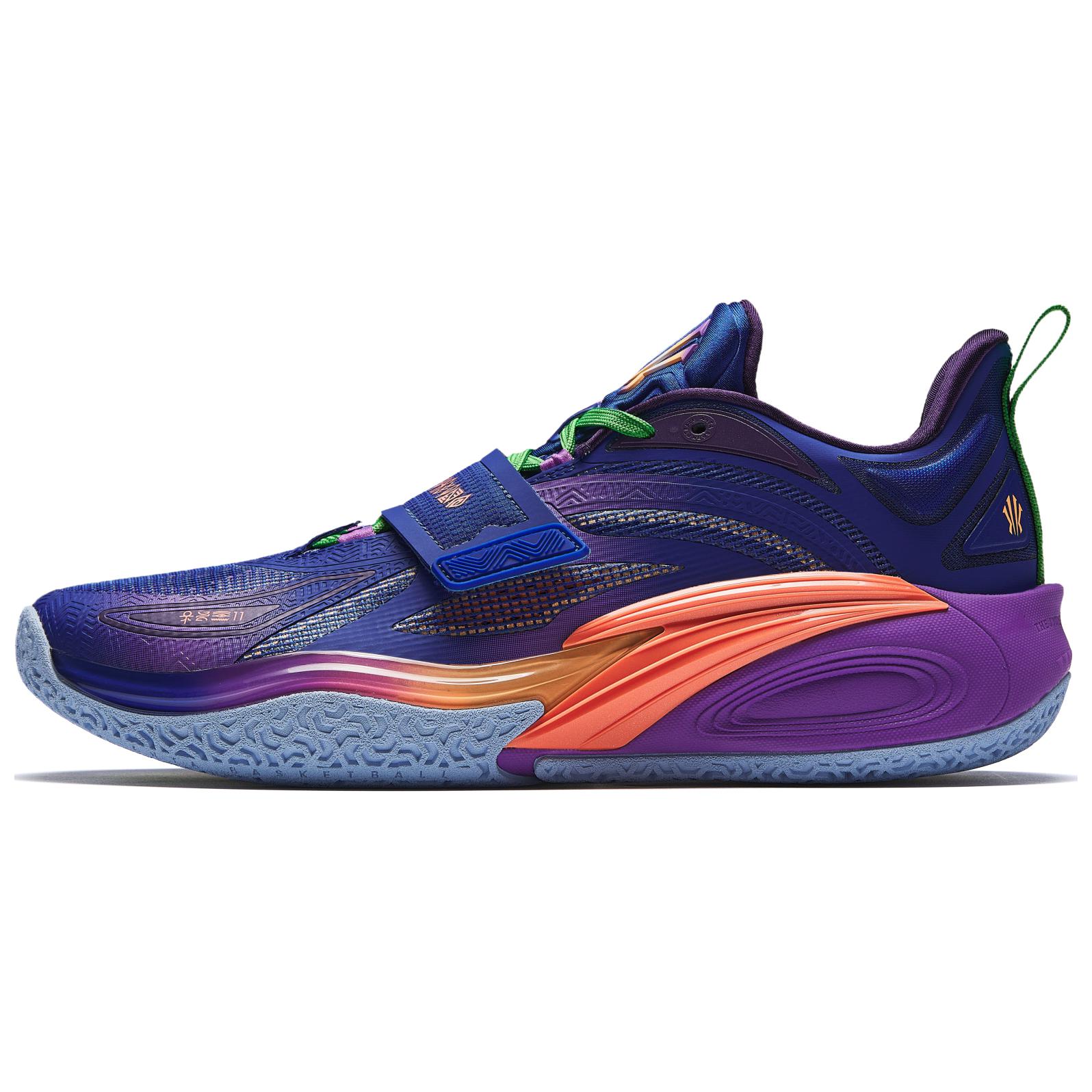 Anta KAI 1 "Iris" Low-Top Basketball Shoes White/Blue/Orange Performance. 112431102S-6
