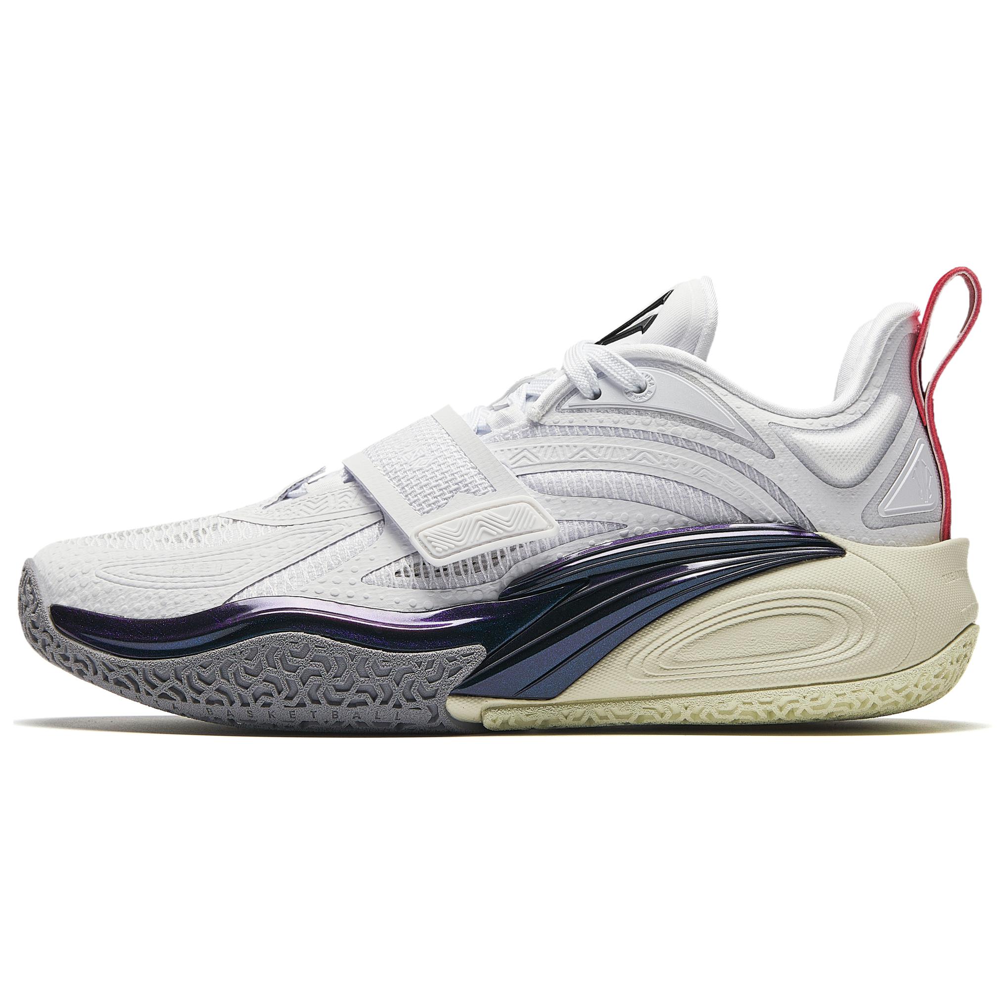 Anta KAI 1 "Tai Chi" Basketball Shoes - Low Top, Carbon Plate, White/Black/Red. 112441113-12