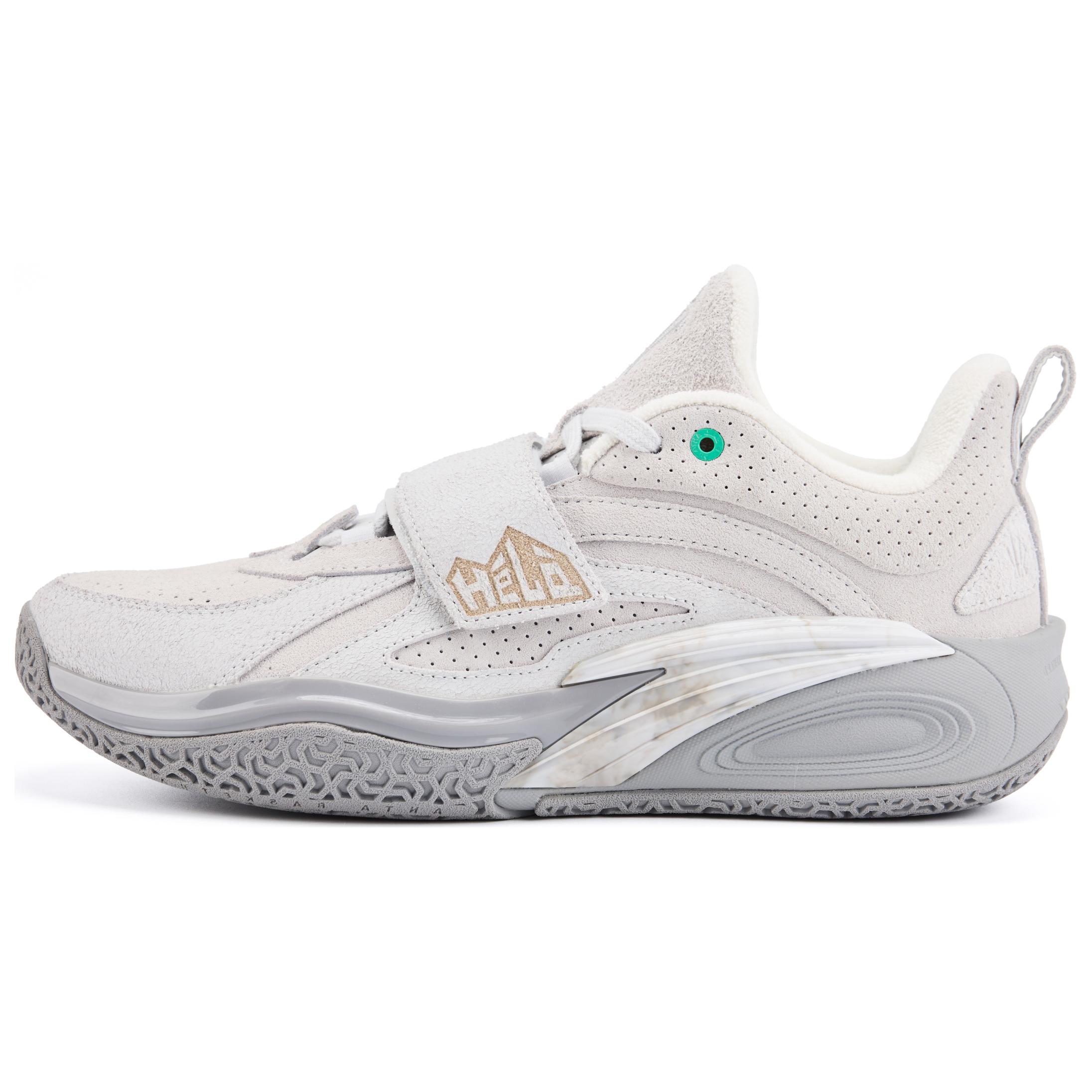 Anta KAI 1 Low "Grey Rock" Basketball Shoes White Grey Nitrogen Tech 112441113-2