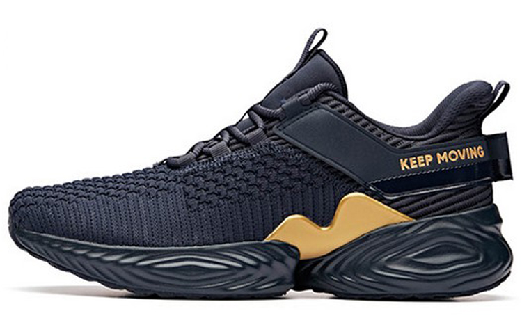 Anta Keep Moving 'Midnight Navy Gold' 91915530-4