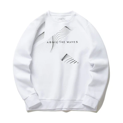 Anta Klay Thompson KT Basketball Series Letter Print White Pullover Sweatshirt Men 152211716-1