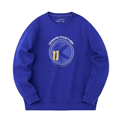 Anta Klay Thompson KT Basketball Series Warriors Blue Pullover Sweatshirt Men 152331736-3