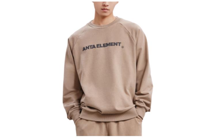Anta Knit Pullover Long-Sleeve Sweatshirt Deadwood Color AC5610-2