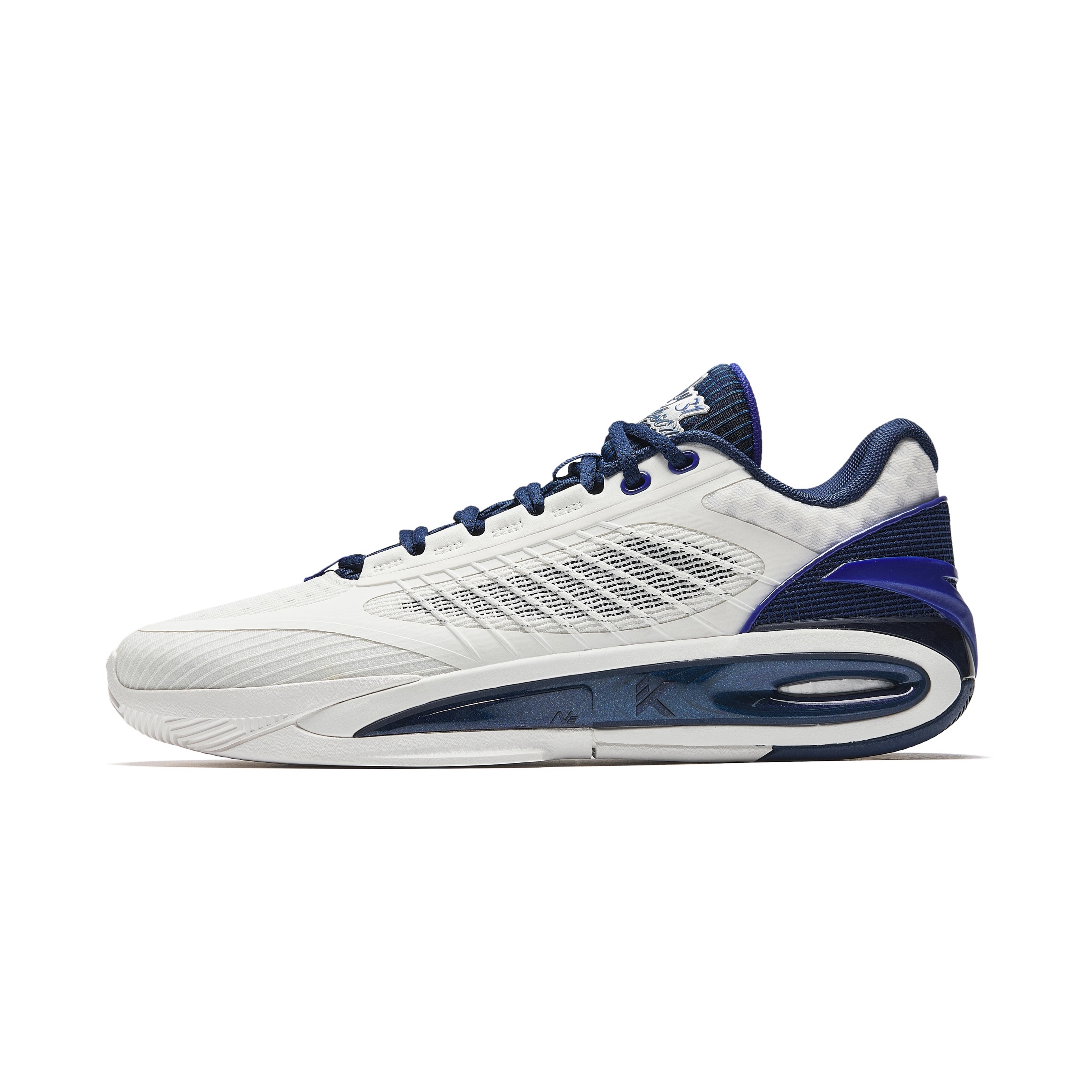 Anta KT10 Low "Dallas" White Blue Basketball Shoes - Stylish & Durable. 112521101-2