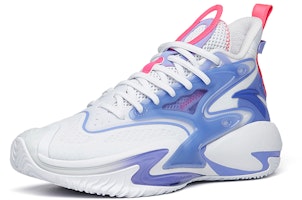 Anta安踏 狂潮3 防滑耐磨 高筒 籃球鞋 男款 白紫 Order Anta安踏 狂潮3 防滑耐磨 高筒 籃球鞋 男款 白紫