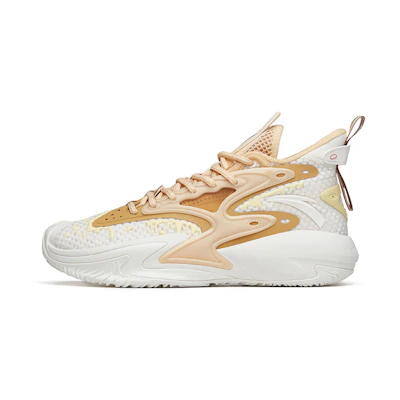 Anta Shock The Game 5.0 Crazy Tide 3.0 High Basketball Shoes 'White Tan'