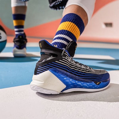 Anta KT4 'Playoffs Mid Black Blue' 11921101-2 Cheap Anta KT4 'Playoffs Mid Black Blue' 11921101-2