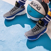Anta KT4 'Playoffs Mid Hitam Biru' 11921101-2 2