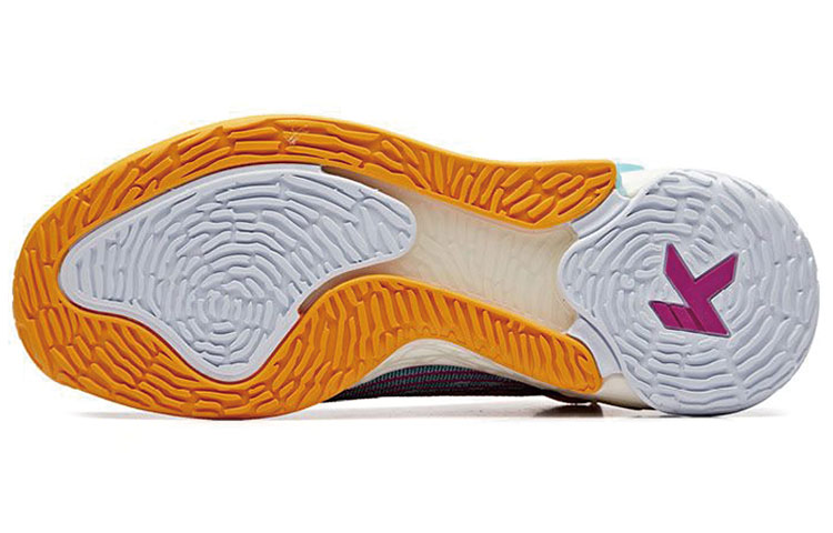 Shop 安踏 KT4 汤普森4 “紫藍” 耐磨透氣防滑 中帮 籃球鞋 男款 紫黃蓝