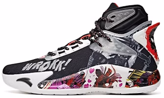 Anta KT5 Black White Red Graffiti 'Deadpool Marvel' 112041101S-1 Anta KT5 Black White Red Graffiti 'Deadpool Marvel' 112041101S-1