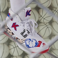 Anta安踏 KT6 湯普森 減震防滑耐磨 高筒 籃球鞋 白藍紅 Cheap Anta安踏 KT6 湯普森 減震防滑耐磨 高筒 籃球鞋 白藍紅