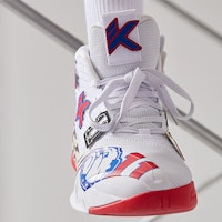 Anta安踏 KT6 湯普森 減震防滑耐磨 高筒 籃球鞋 白藍紅 2