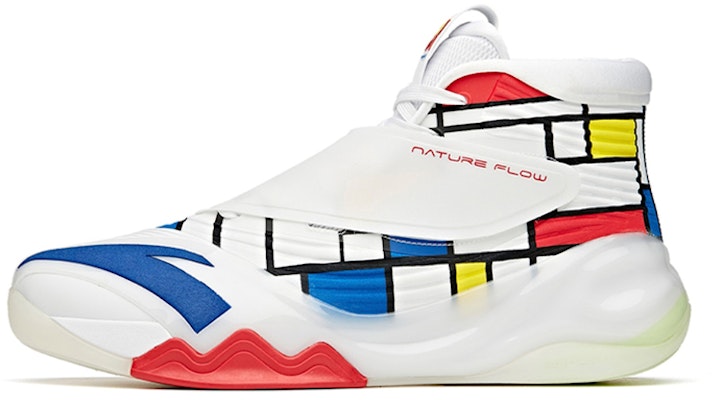 Anta安踏 KT6 "第三球衣" 格紋 減震防滑 高幫 籃球鞋 男款 白藍紅 Buy Anta安踏 KT6 "第三球衣" 格紋 減震防滑 高幫 籃球鞋 男款 白藍紅