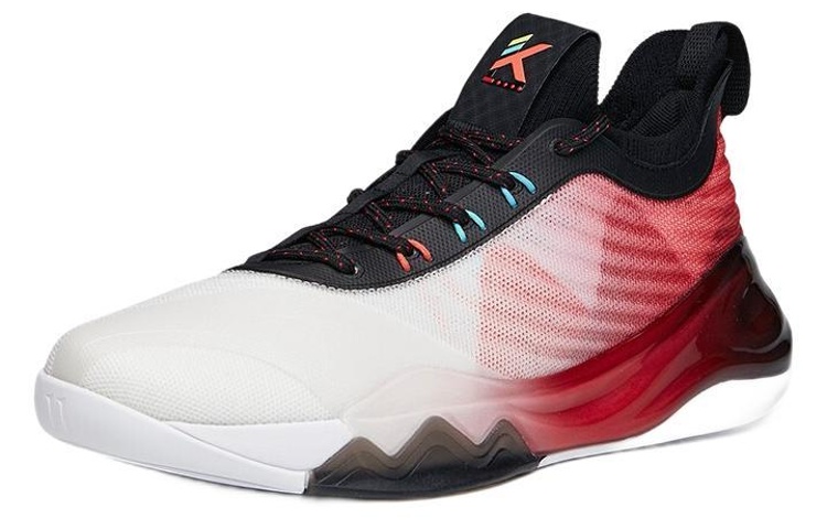 Lookbook 安踏 KT6 低帮 &#x27;白红&#x27;篮球鞋 112131102-2