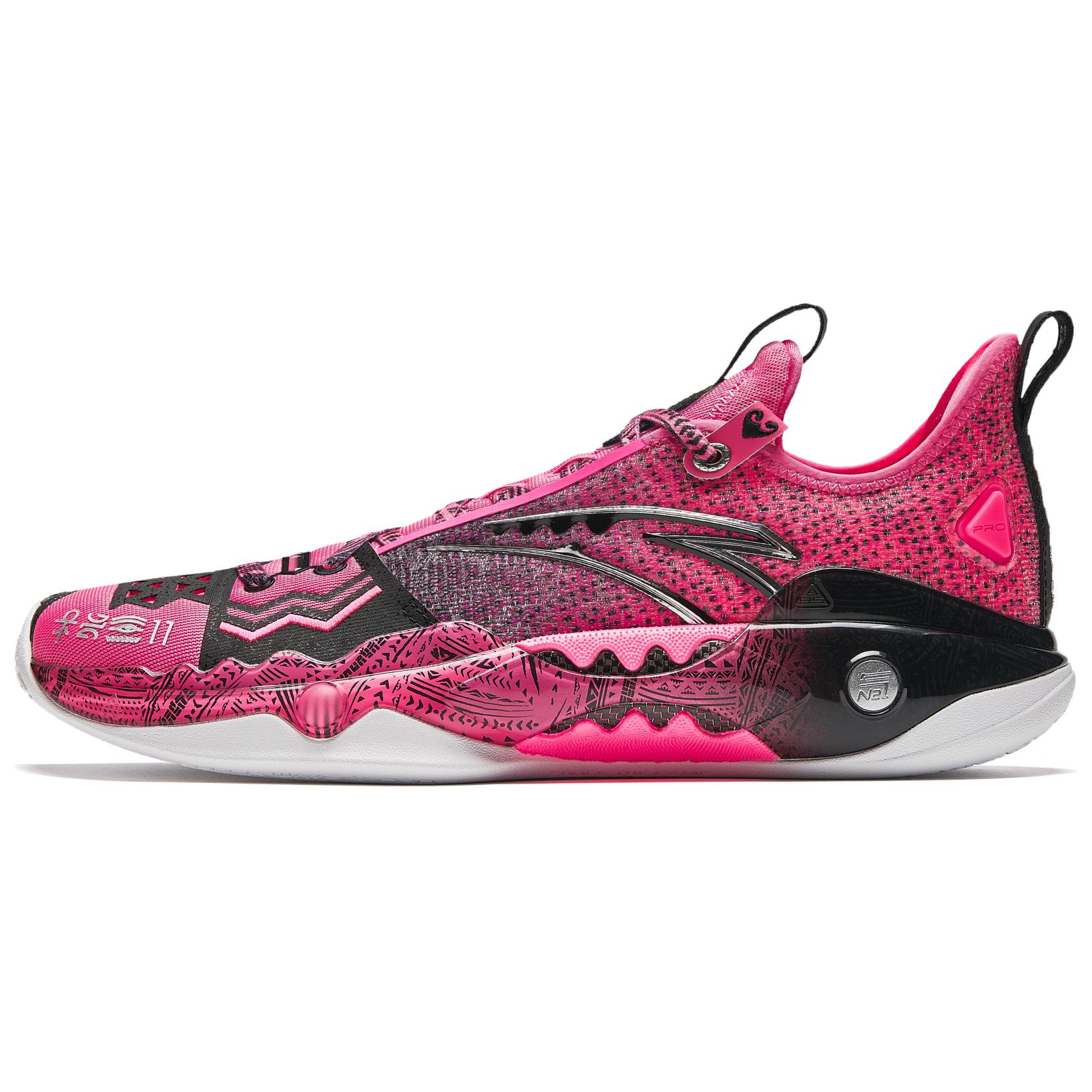 Anta KT 5 Pro Pink Black Low-Top Basketball Shoes with Nitrogen Cushioning. 112421111S-6