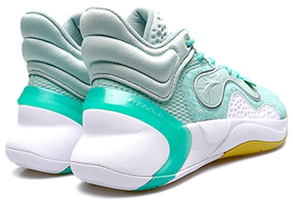 安踏 速决系列 KT 汤普森 速决 水泥克星 防滑耐磨减震 低帮 篮球鞋 白灰绿 Lookbook 安踏 速决系列 KT 汤普森 速决 水泥克星 防滑耐磨减震 低帮 篮球鞋 白灰绿