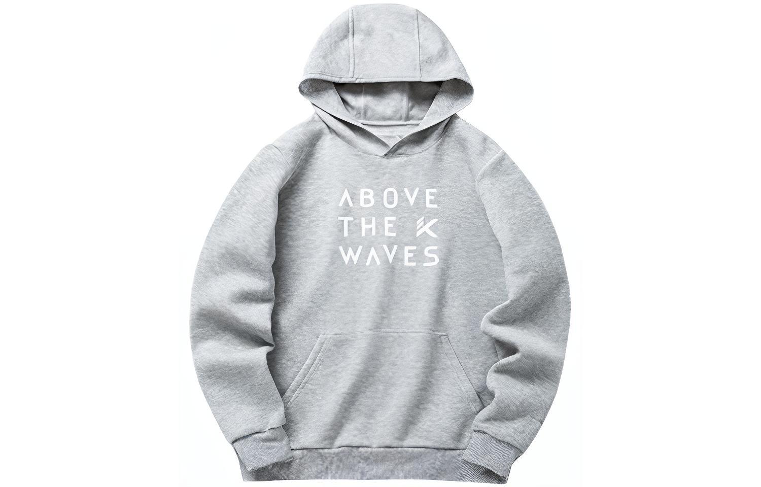 Anta KT Basketball Hoodie Alphabet Print Unisex Gray Floral 152211729-1