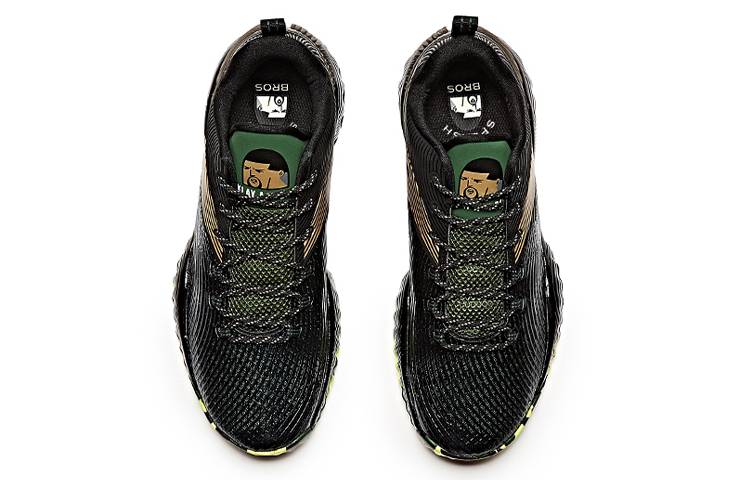 Shop Anta KT Low 'Hitam Hijau Emas' 11731392-1