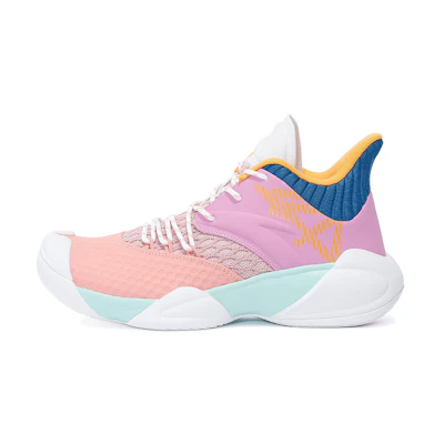 Anta Basketball Series Sneakers Mid 'Pink White Blue'