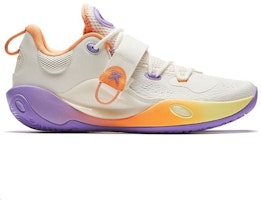 安踏 水花6LITE 舒適 防滑減震 籃球鞋 男款 象牙白 云錦橙 Order 安踏 水花6LITE 舒適 防滑減震 籃球鞋 男款 象牙白 云錦橙