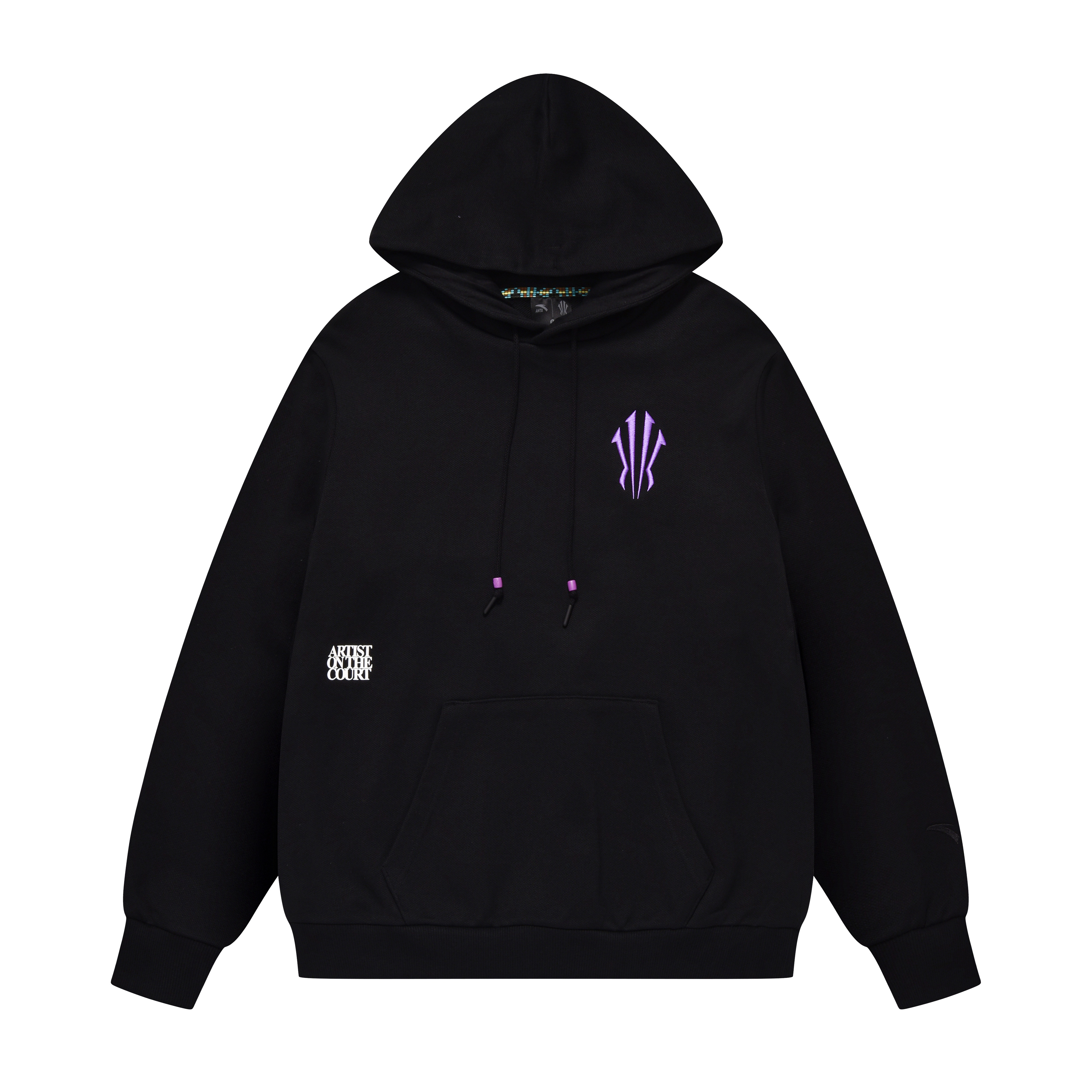 Anta Kyrie Series Alphabet Hoodie Unisex Basic Black 172441719S-2