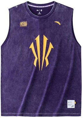 Anta Kyrie Series Purple Logo Print Sleeveless Crewneck Vest Unisex 172421113-2 Buy Anta Kyrie Series Purple Logo Print Sleeveless Crewneck Vest Unisex 172421113-2