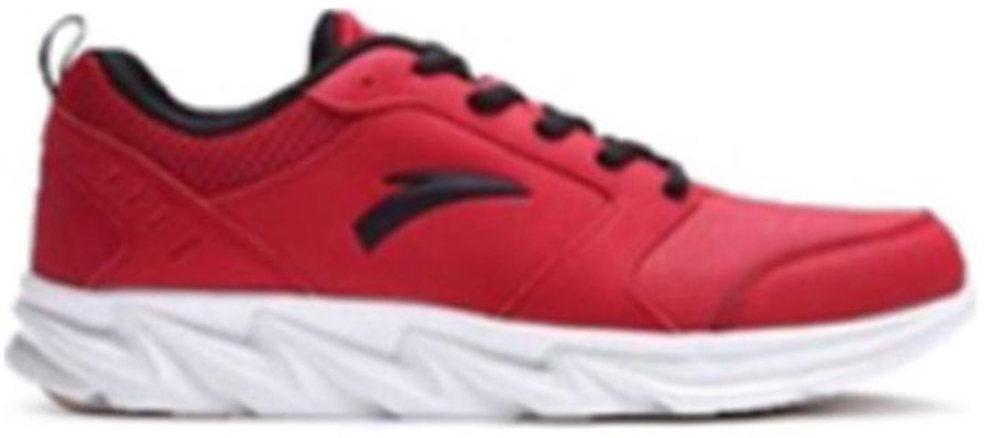 Anta Leather Lightweight Breathable Running Shoe 'Red' 91815522-7 Order Anta Leather Lightweight Breathable Running Shoe 'Red' 91815522-7