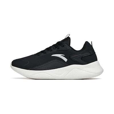 Anta Leather Running Shoes 'Black White'