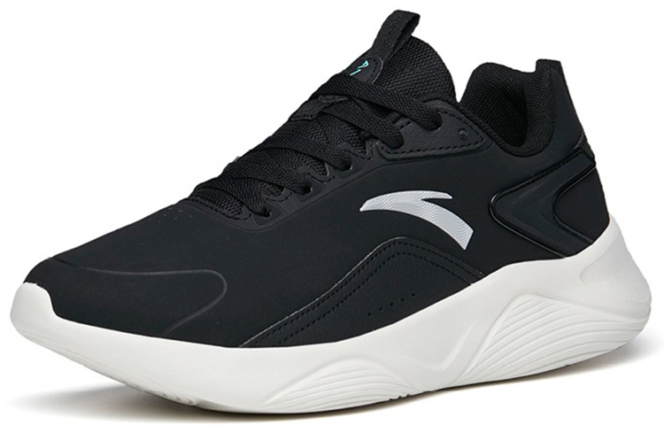 Anta Leather Running Shoes 'Black White' 圖 2