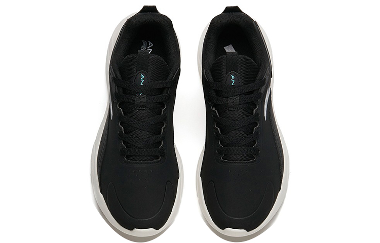 Anta Leather Running Shoes 'Black White' 圖 3