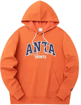 安踏字母印花抽繩長袖衛衣 閃亮橘 152318709-4 Buy 安踏字母印花抽繩長袖衛衣 閃亮橘 152318709-4