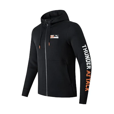 Anta Letter Print Hooded Jacket 152217703-2