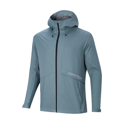 Anta Letter Print Hooded Jacket in Serenity Green 952317610-2
