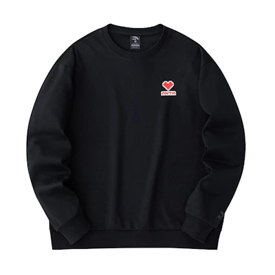 Anta Letter Print Unisex Casual Long-Sleeve Sweatshirt - Basic Black 972418701-3