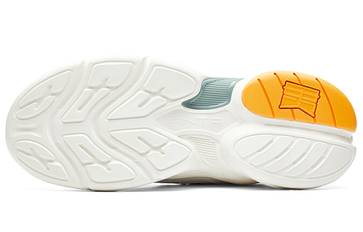 Shop Anta Life Collection Dad Shoes 'White Teal Yellow' 112038883-3