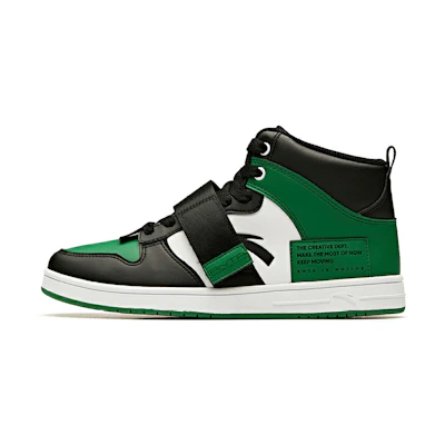 Anta Life High Top 'Black White Green'