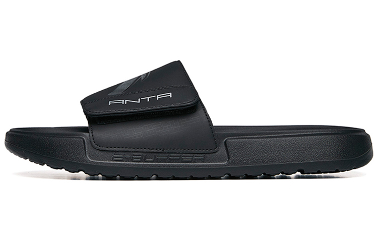 Anta Life Series 'Breathable Black Beach Slippers'