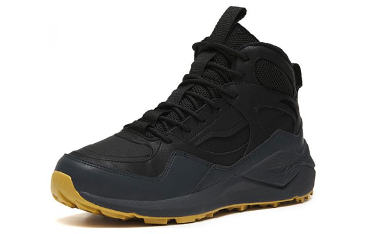 Lookbook 安踏生活系列基础款高帮黑色羊毛抓绒 112248992-1