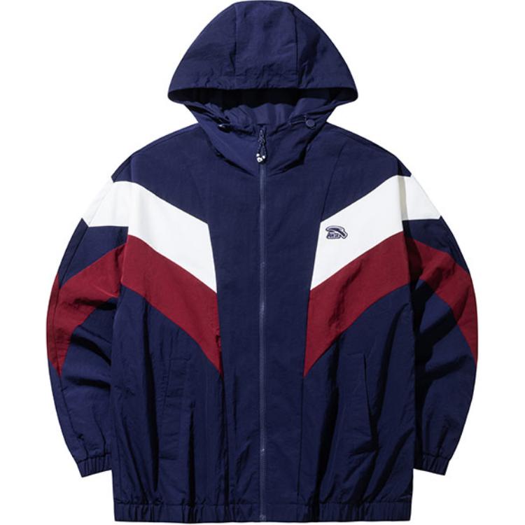 Anta Life Series Blue Hooded Casual Jacket Comfortable Style 952438601-2