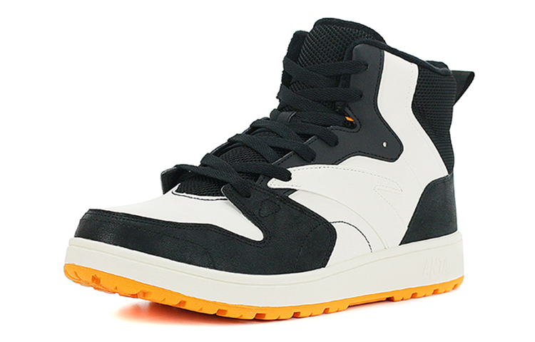 Lookbook アンタライフシリーズ ハイトップ『ブラックホワイトイエローフリース』112048988-3 112048988-3