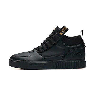 Anta Life Series High-Top Casual Board Shoe 'Black Gold'