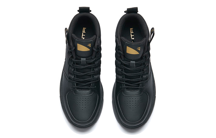 Anta Life Series High-Top Casual Board Shoe 'Black Gold' 圖 4
