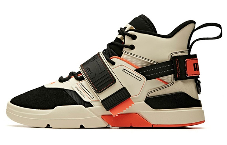 Anta Life Series High-Top Sneaker 'Black Orange' 91948082-3