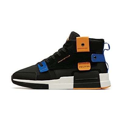 Anta Life Series High-Top Sneakers 'Black Orange White'