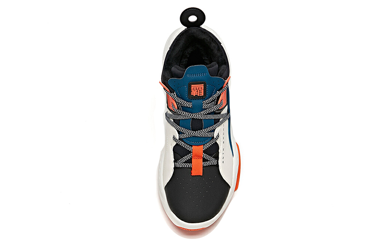 Lookbook Anta Life Series High 'Black White Orange' 112048903-1