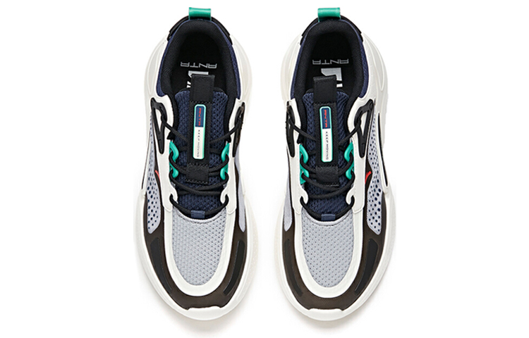 Shop Anta Life Series High 'Grey Black Blue' 112038859-2