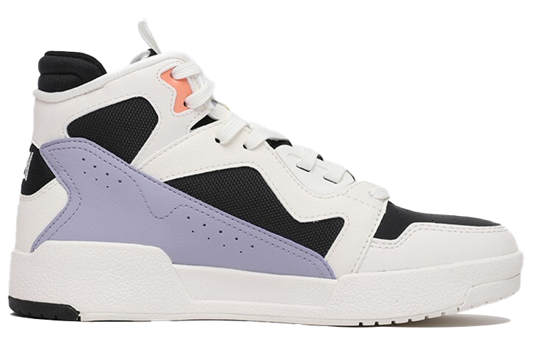 Anta Life Series High-Top Sneakers 'White Black Purple' 圖 2