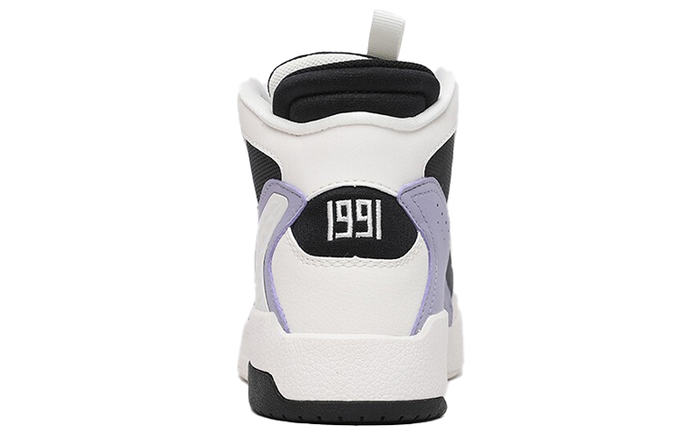 Anta Life Series High-Top Sneakers 'White Black Purple' 圖 4