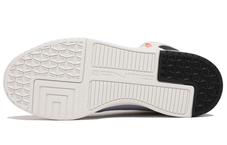 Anta Life Series High-Top Sneakers 'White Black Purple' 圖 5